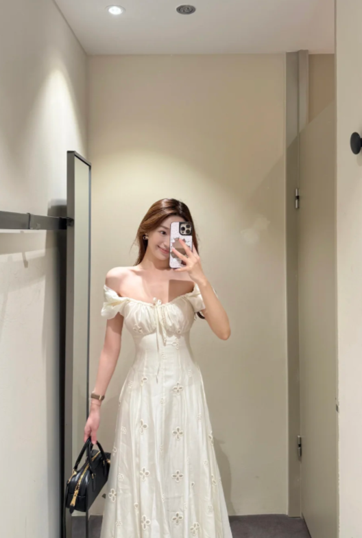 New Pretty French-style Elegant Summer Women's Long Dress - FashionDia
