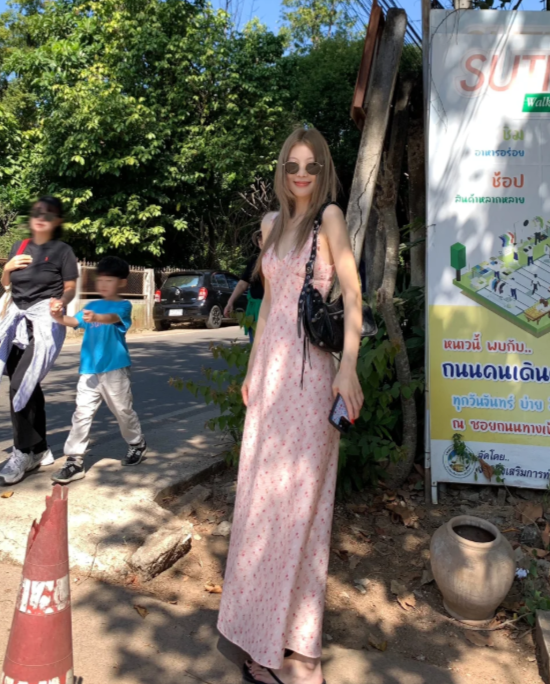New Pretty French-style Elegant Summer Women's Long Dress - FashionDia