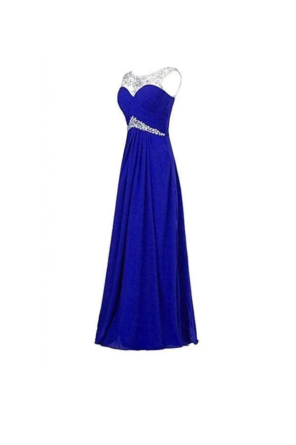 A-line Chiffon Bridesmaid Evening Party Prom Ball Gown PG256 by pgmdress
