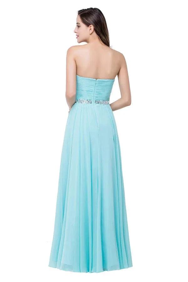 A-line Floor-length Ruffle Chiffon Sweetheart Bridesmaid Dresses (ZD13070)