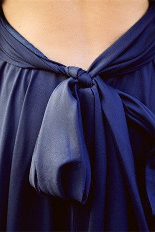 A-Line Halter V-Neck Floor-Length Chiffon Backless Evening Dress