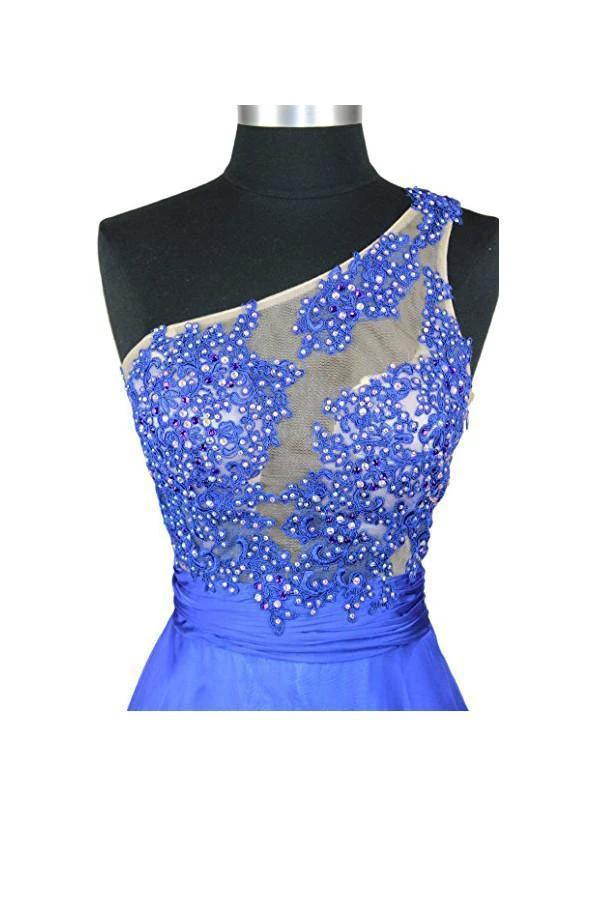 A-line One Shoulder Chiffon Prom/Evening Dresses (ZD13168)