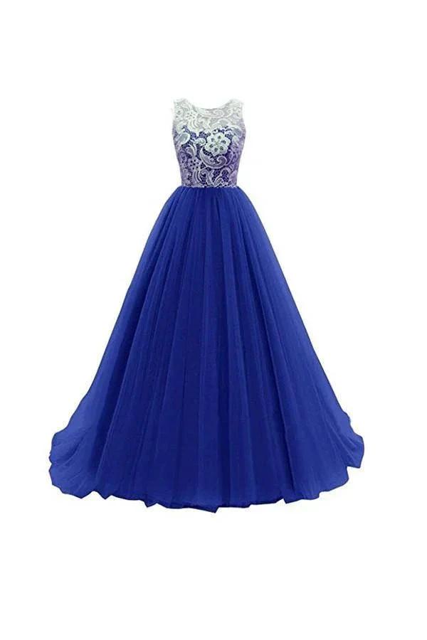 A-line Prom Dress lace bridesmaid long evening gowns PG246 by pgmdress