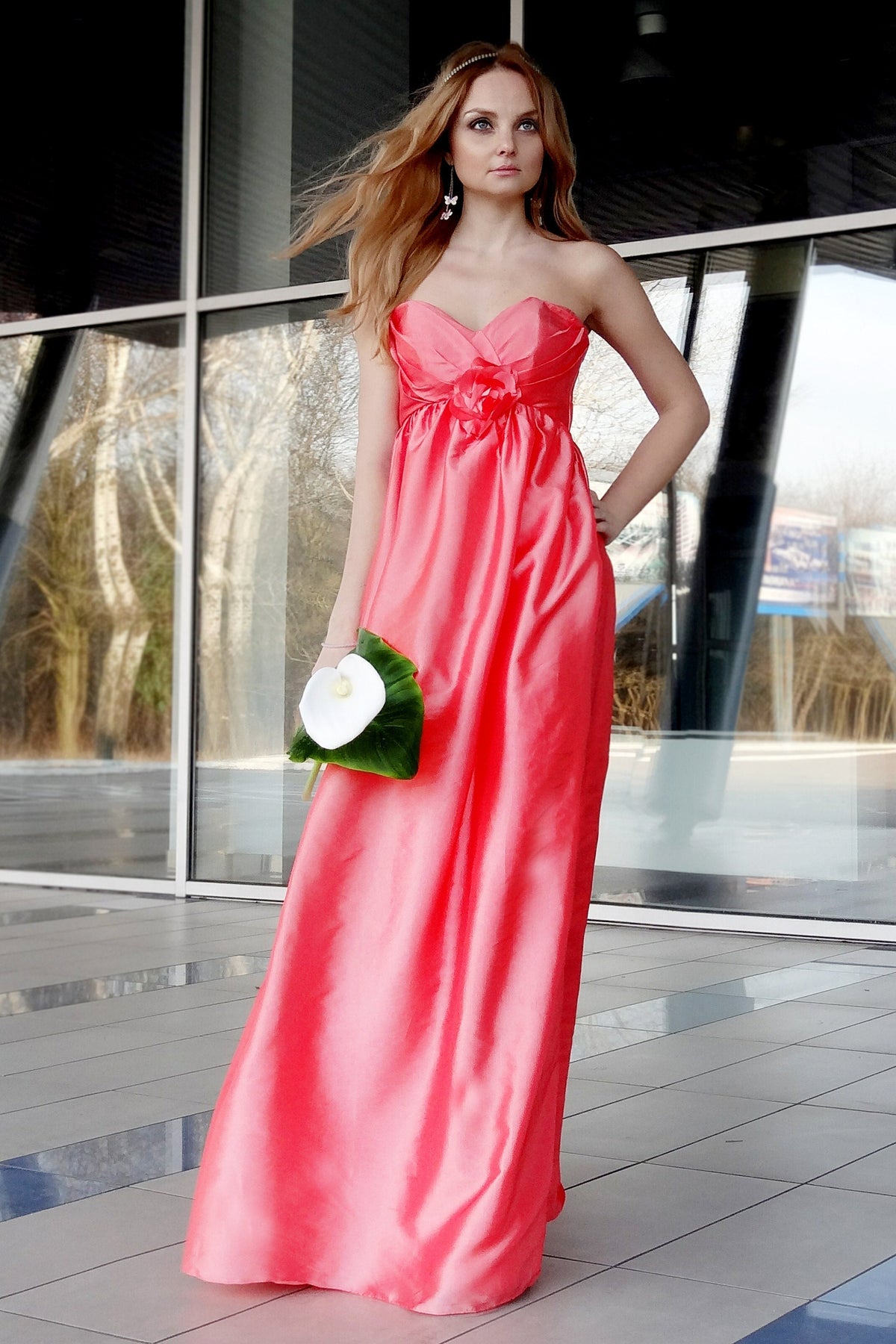 A-Line Sweetheart Floor-Length Charmuse Sleeveless Backless Prom Dress