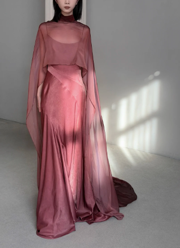 Modest Burgundy Prom Party Dress Birthday Dress Evening Dress - FashionDia