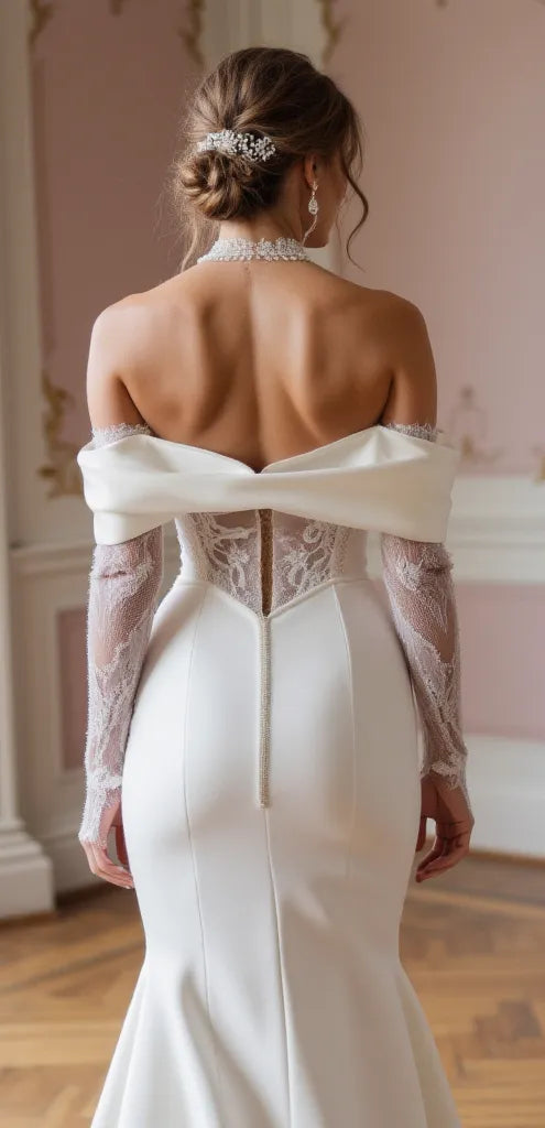 Mermaid Bridal Dress with a Classic Fit for Elegant and Timeless Weddings