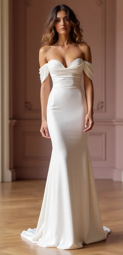 Mermaid Bridal Dress with a Sophisticated Cut for Stylish Brides
