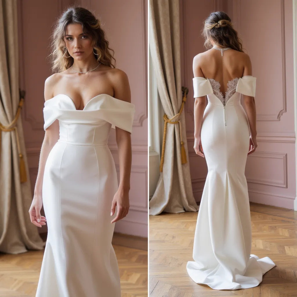 Mermaid Bridal Dress for Petite Brides Looking for a Long and Sleek Look