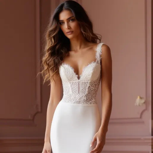 Mermaid Bridal Dress for Beach, Destination, and Outdoor Weddings