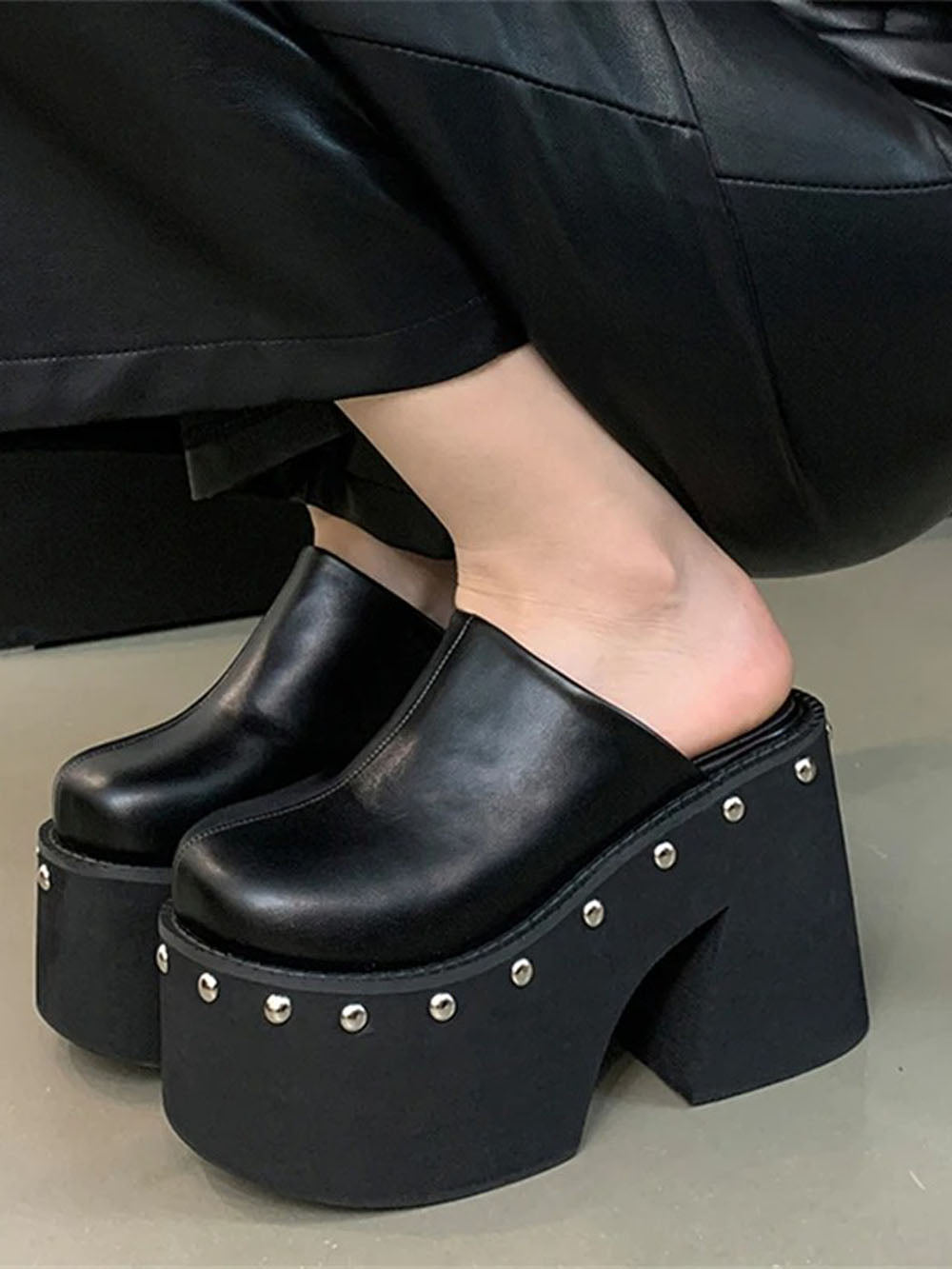Adalyn Thick High Heel Shoe