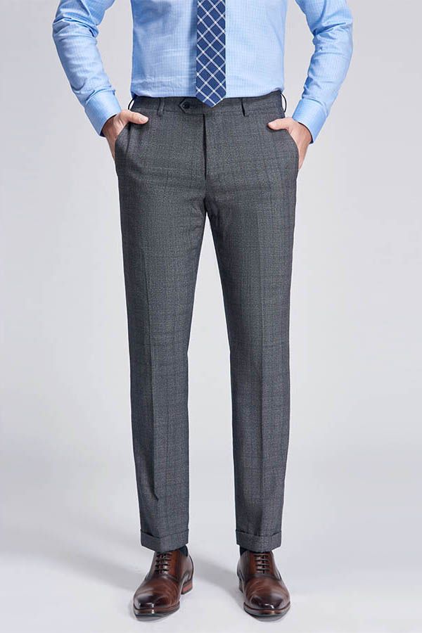Advanced Grey Plaid Mens Suits for Business Peak Lapel Bespoke Suits for Men Sale