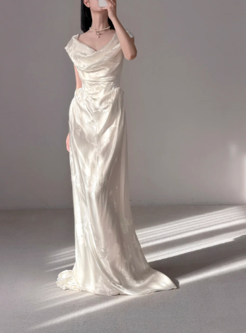Elegant Simple Wedding Dress Formal Dress Party Dress Birthday Dress fg8692