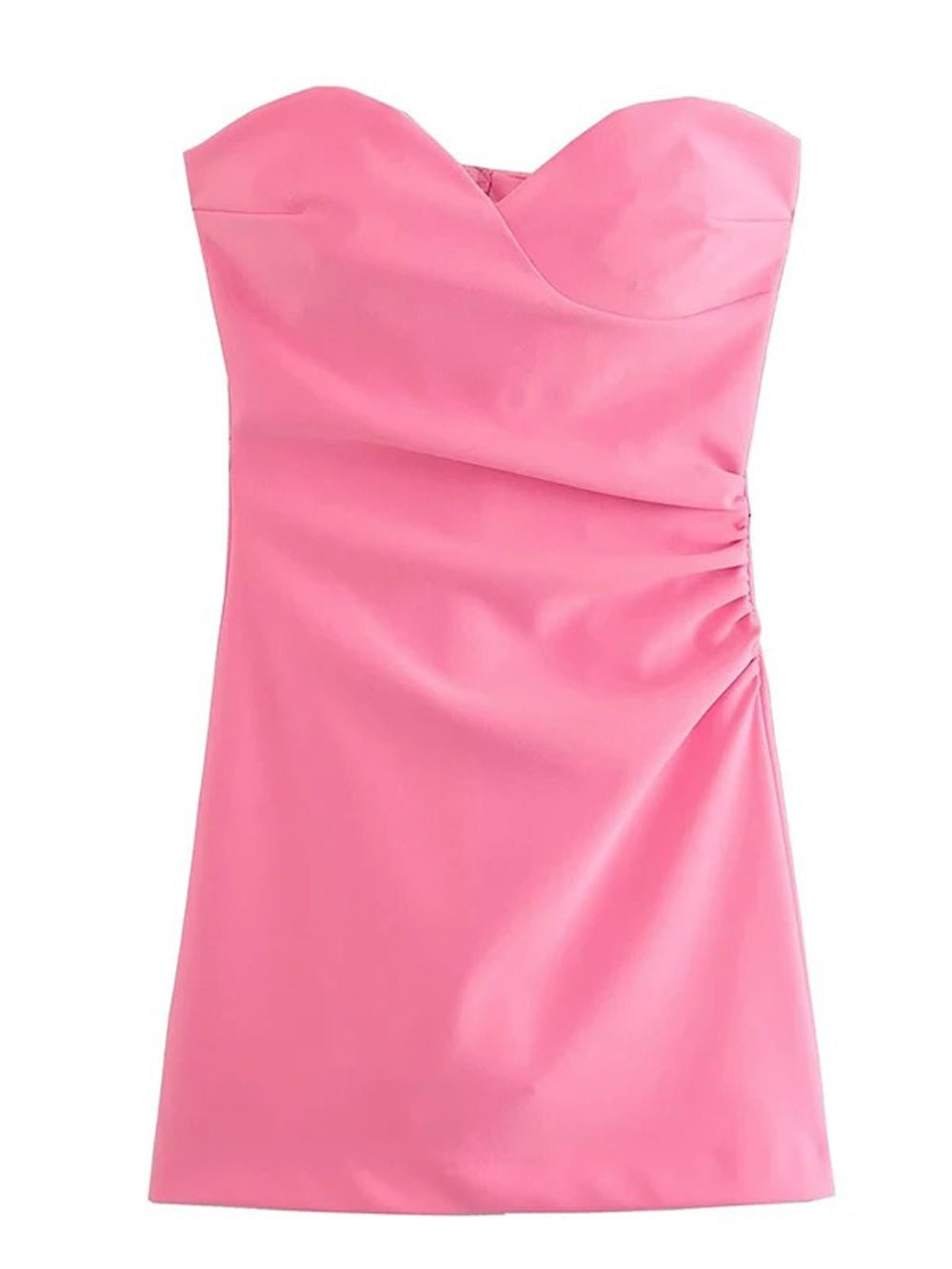 Strapless Sleeveless Mini - Fashionpara