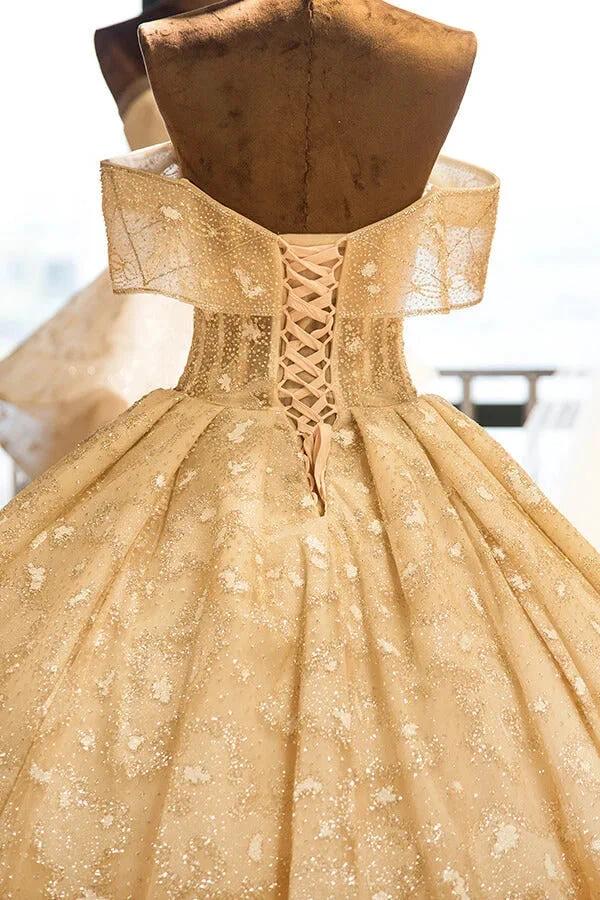 Amazing Strapless Cap sleeves Lace appliques Wedding Dress (ZD13785)