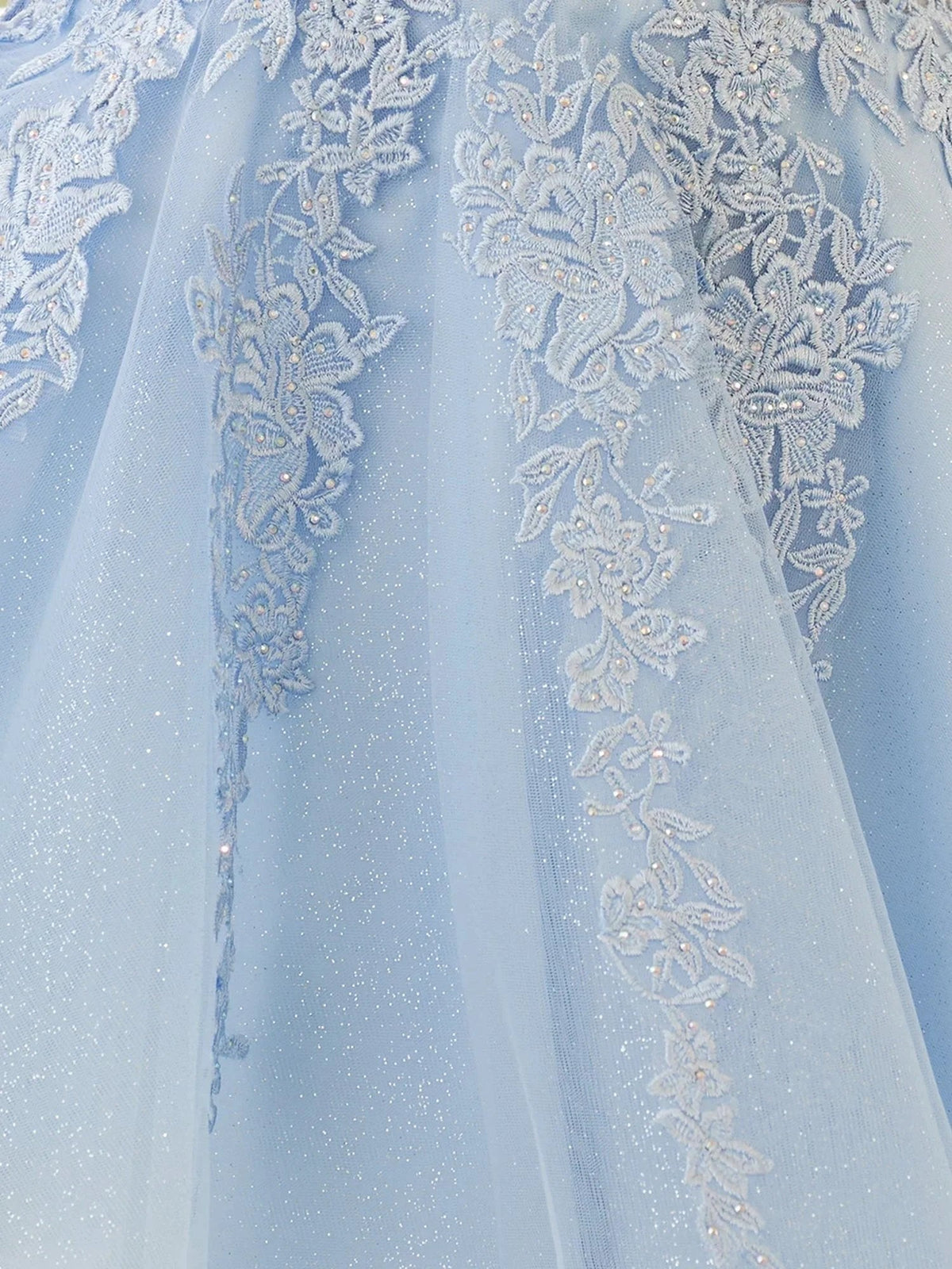 A-Line Spaghetti-Straps Sky Blue Lace Homecoming Dress With Appliques (ZD11576)