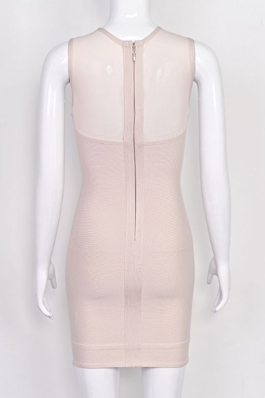 Aspen Bodycon Mini Dress - Nude