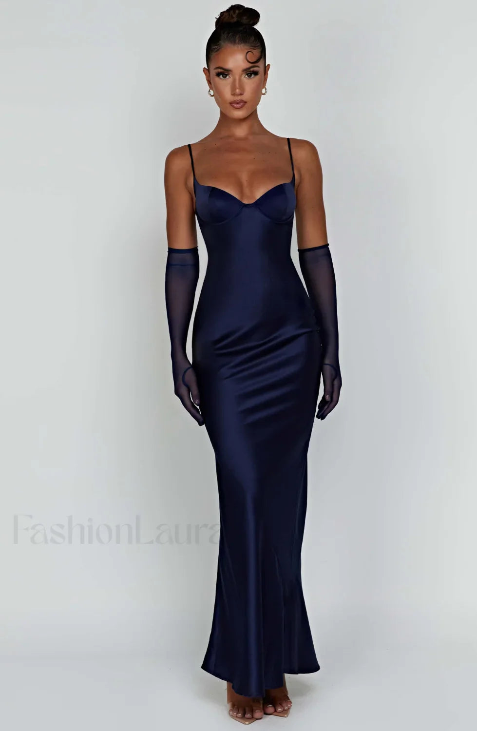 Athena Maxi Graceful Dress Navy XS Dress