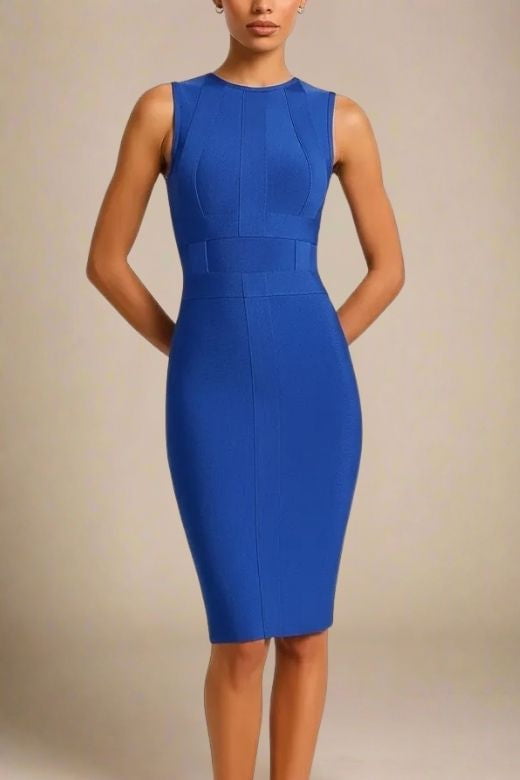 Aurora Bandage Dress - Navy Blue