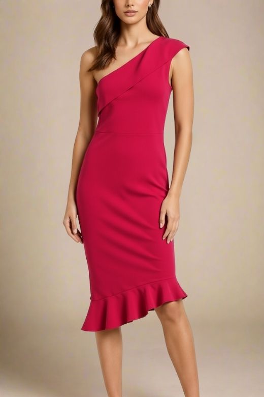 Avery Bandage Dress - Red Wine