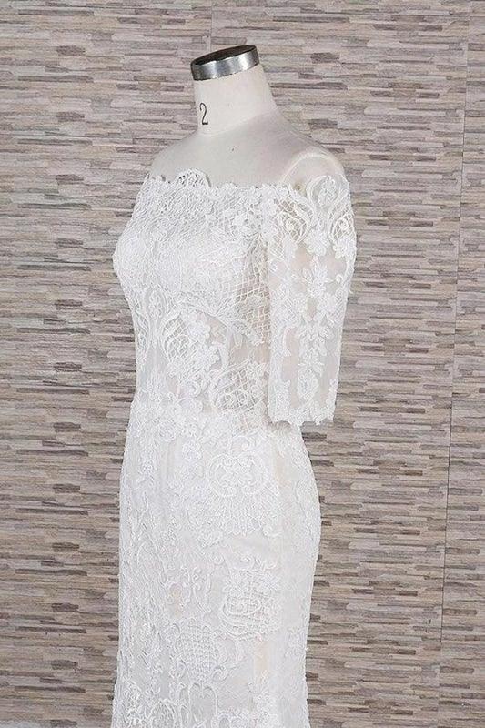 Awesome Appliques Court Train Mermaid Elegant Wedding Dresses (ZD14748)