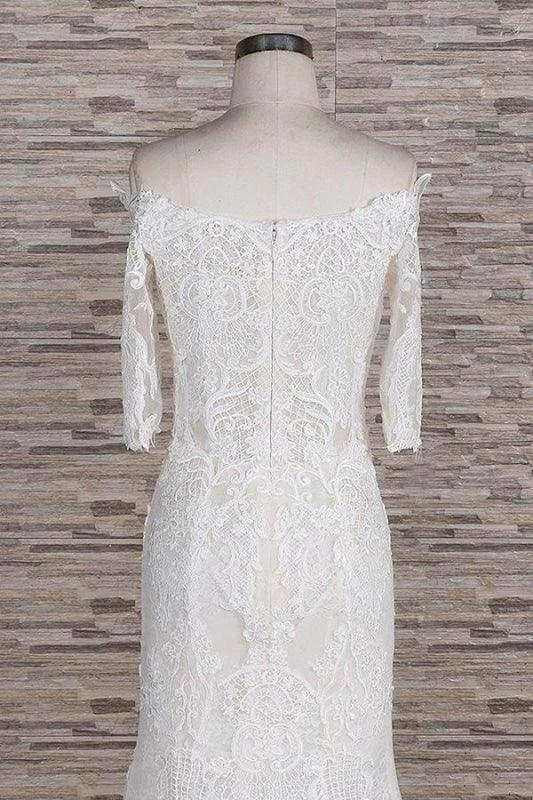 Awesome Appliques Court Train Mermaid Elegant Wedding Dresses (ZD14748)