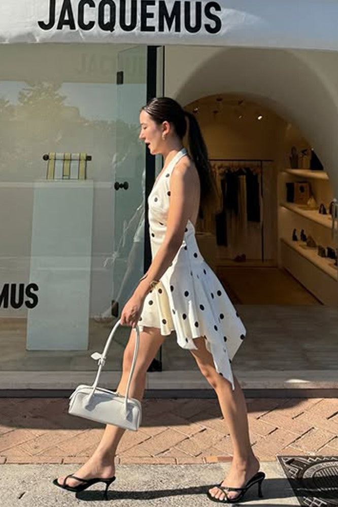 Fl Polka Dots Dress with Premium Everyday Styling Boutique Fashion Style