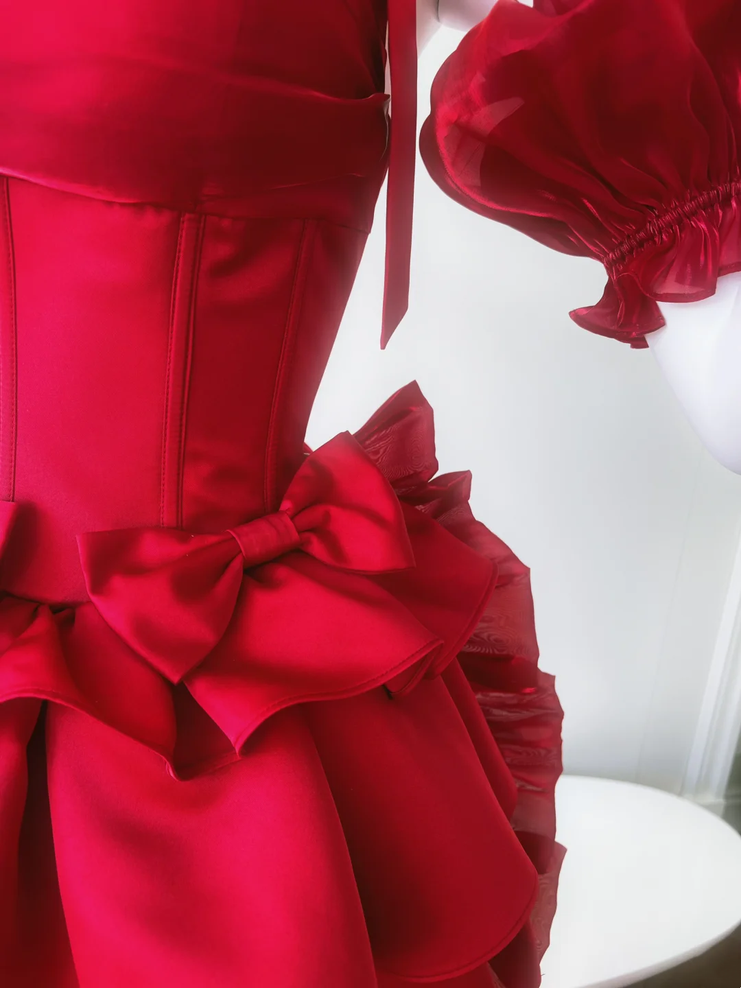 Red Short Prom Dress Sexy Evening Dress Graduation Dress Birthday Outfit - View 3 | FashionDia
