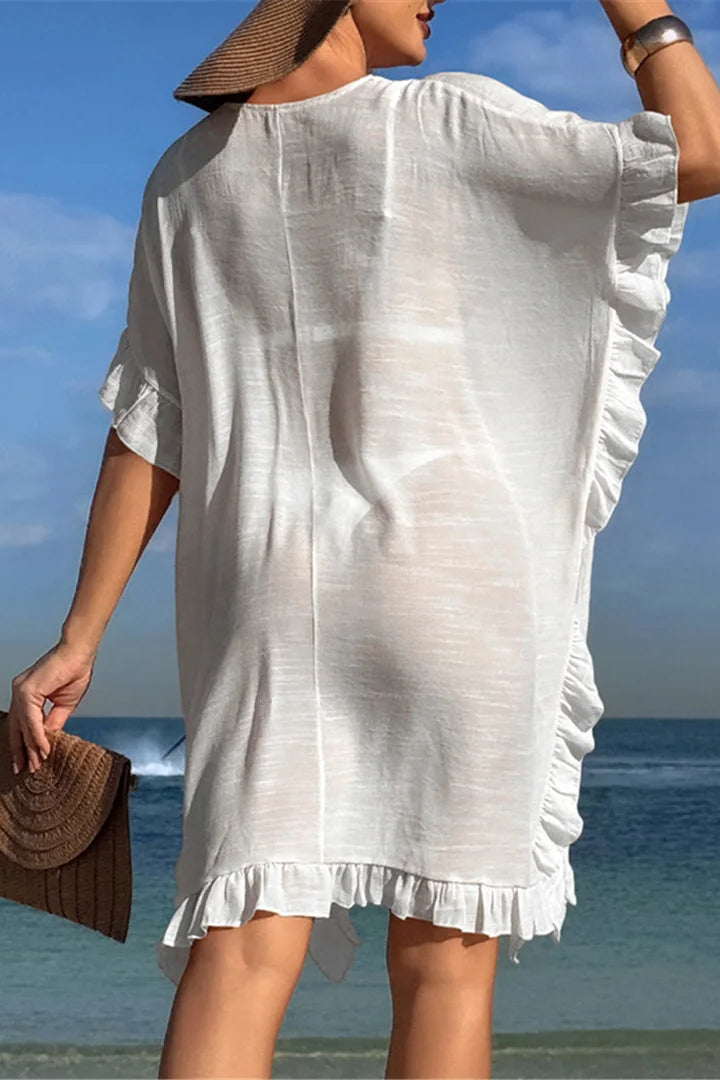 Vintage Inspired Short Sleeve Crochet Dress for Modern Fashion Wear
