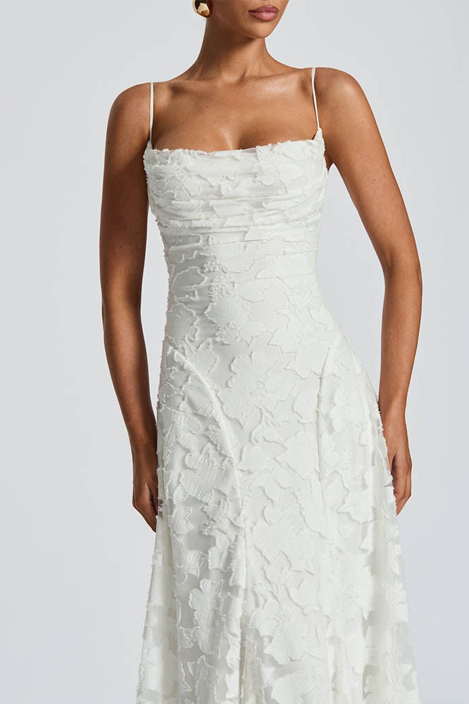 Backless Chiffon Maxi Dress