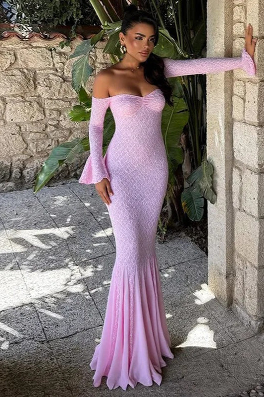 Bodycon Evening Lace Dress - View 3 | VelvetHem