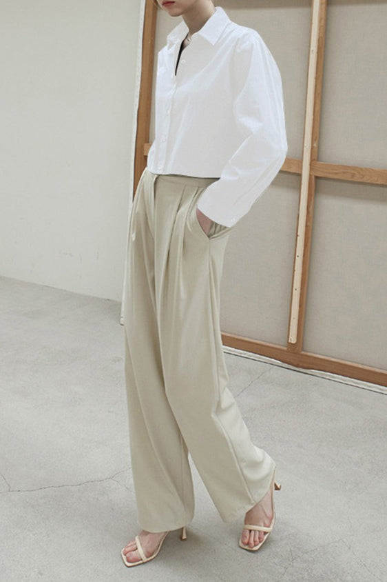 Casual Drawstring Waist Blouse