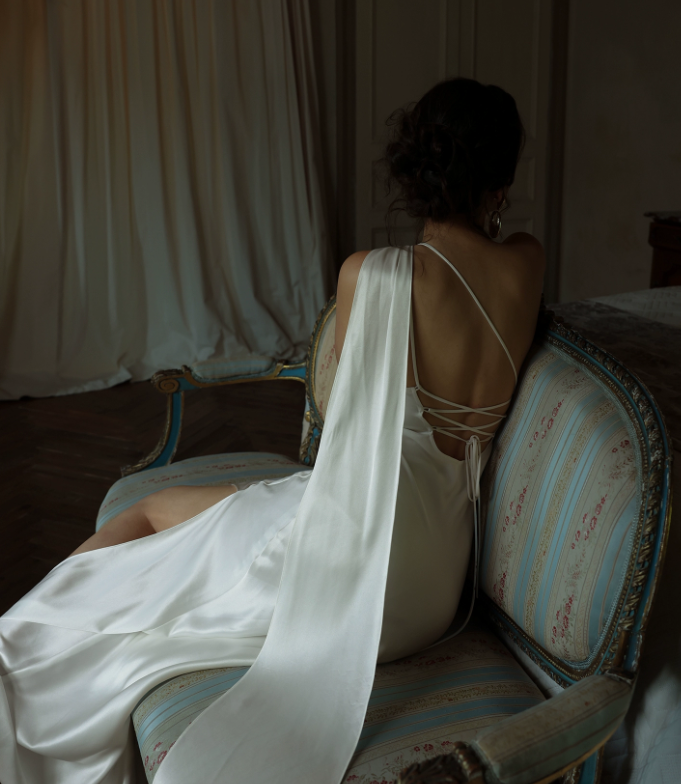 Backless Sheath Ivory Long Prom Dress Sexy Evening Dress J8608