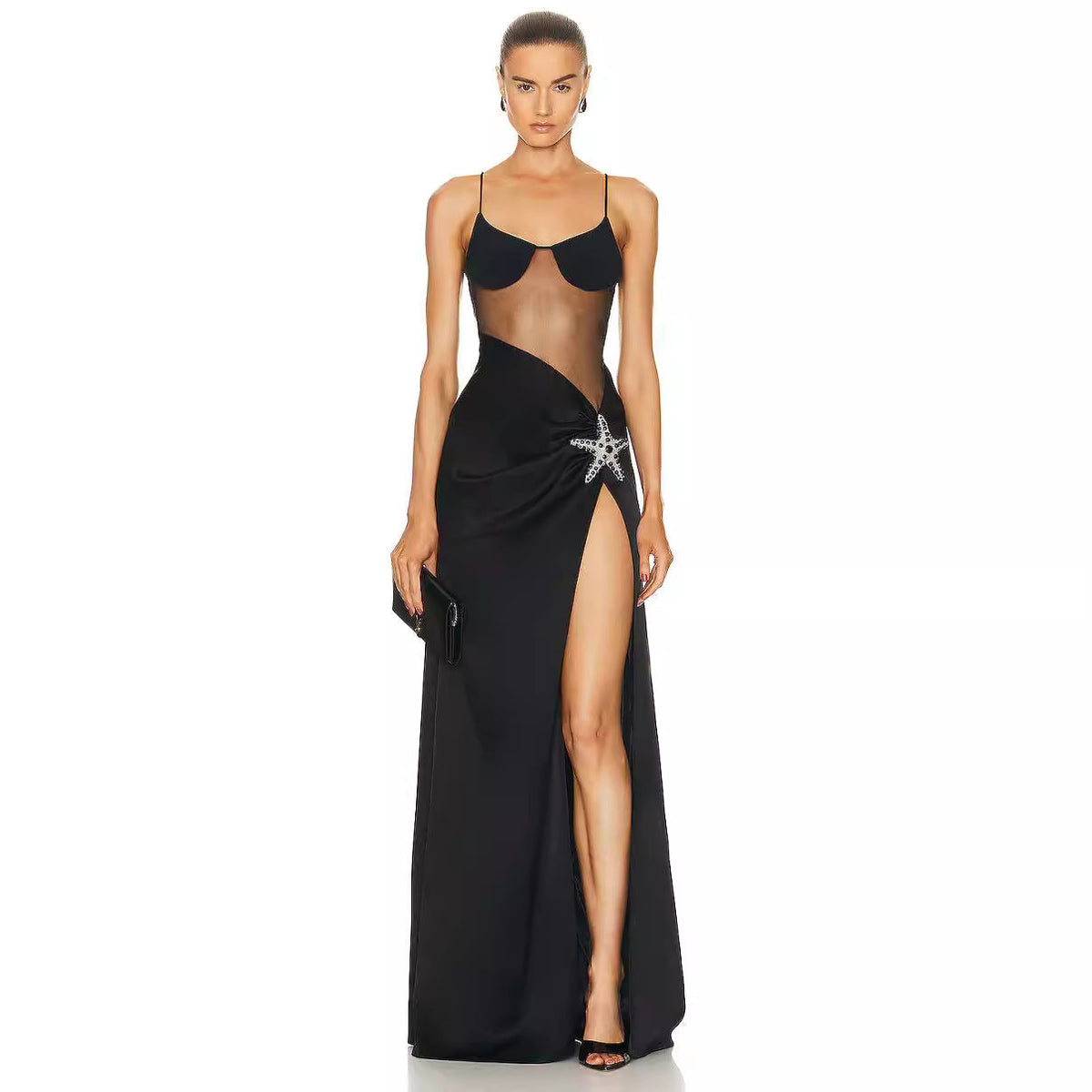Elegant Rhinestone Off-Shoulder Bandage Dress Prom Dress - VelvetHem