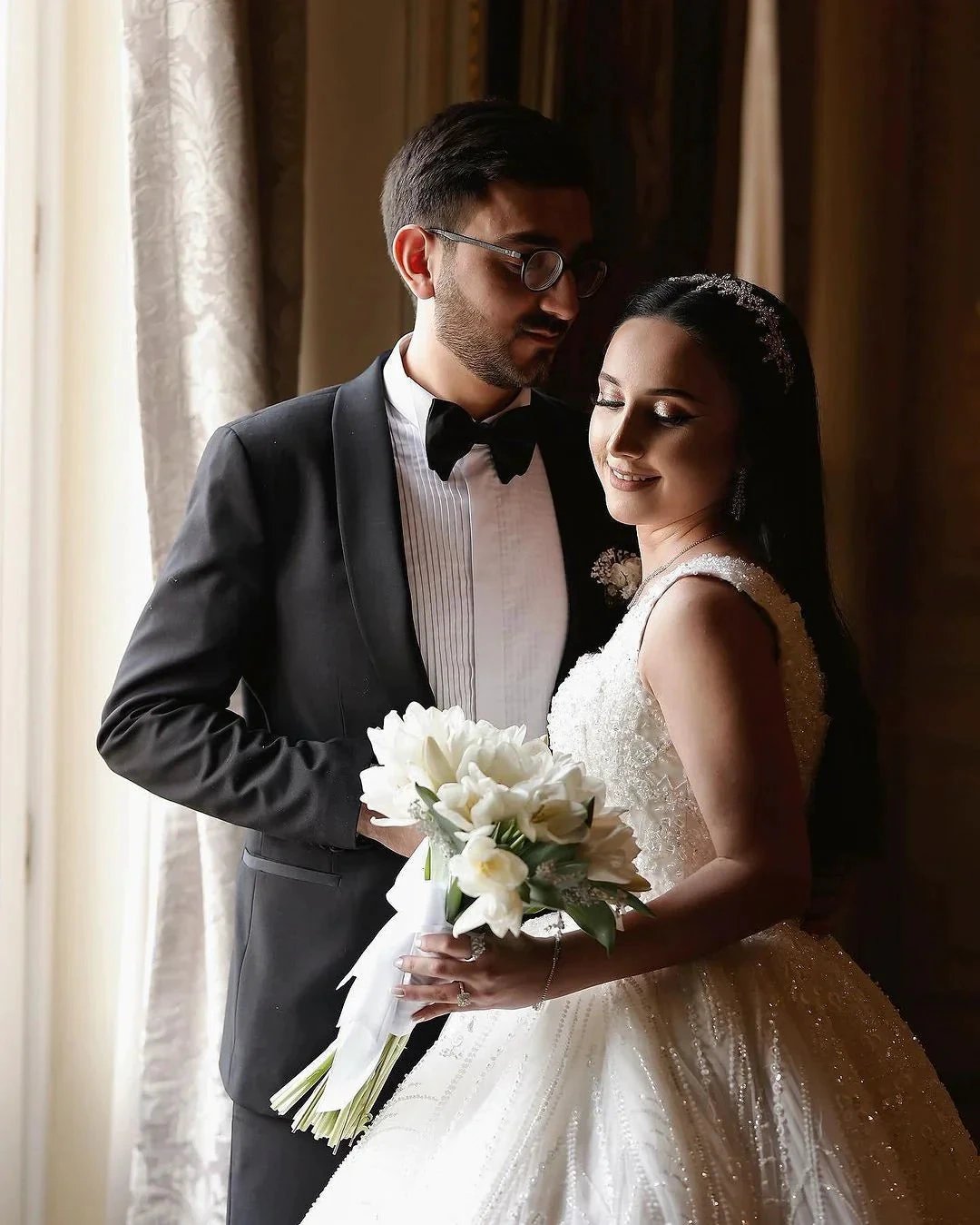 Beautiful Long Ivory A-line Sleeveless Beading Wedding Dress With Lace (ZD16486) - View 2 | VelvetHem