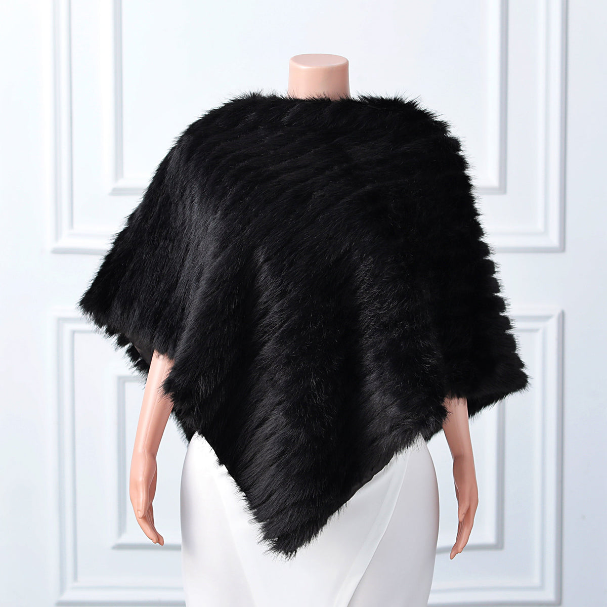 Beige Vertical Look Winter Wedding Shawl-Ballbella