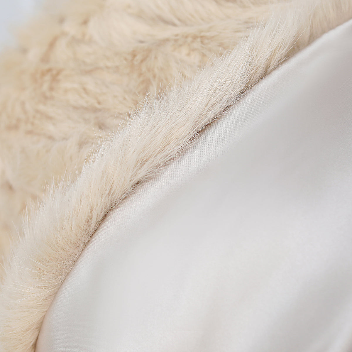 Beige Vertical Look Winter Wedding Shawl