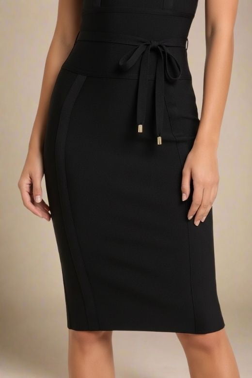 Bek Bandage Dress - Classic Black