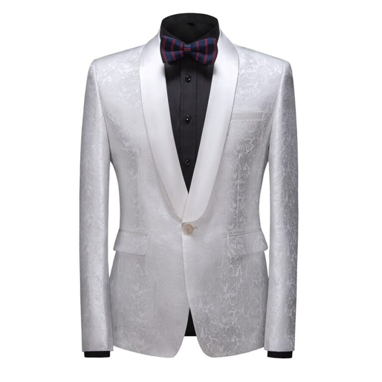 Bespoke Slim-Fit Shawl Lapel One Button Wedding Tuxedo