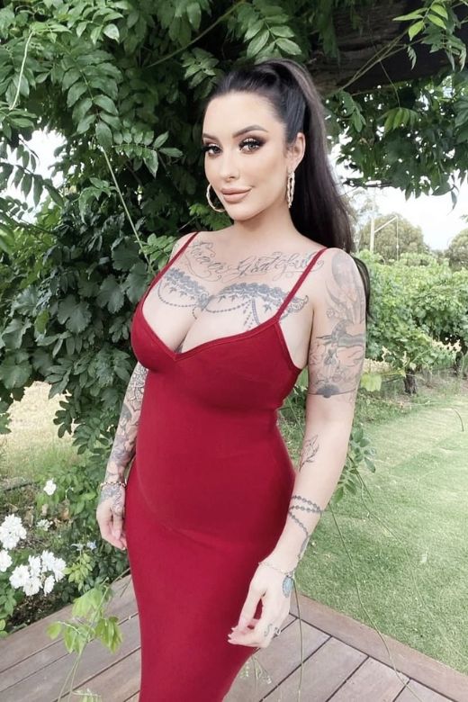 Blanche Bandage Midi Dress - Lipstick Red