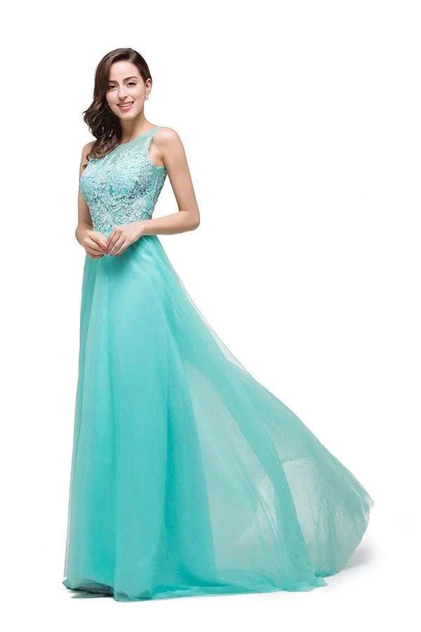 Burgundy A-line Crew Lace Chiffon Bridesmaid Dresses (ZD13072)