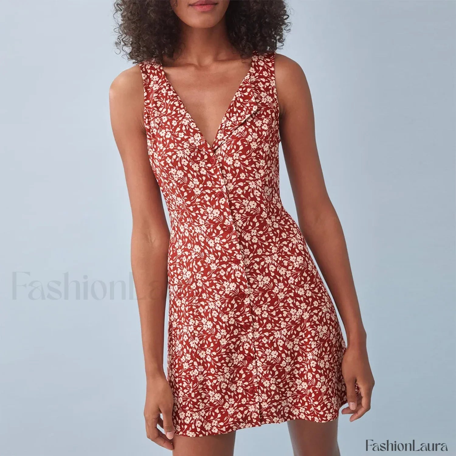 Button Back V Dress with Urban Everyday Styling Boutique Fashion Style