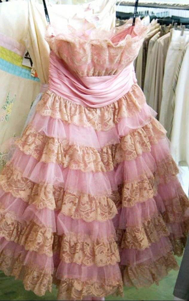 A-Line Lace Tiered Homecoming Dress Formal Party Dress