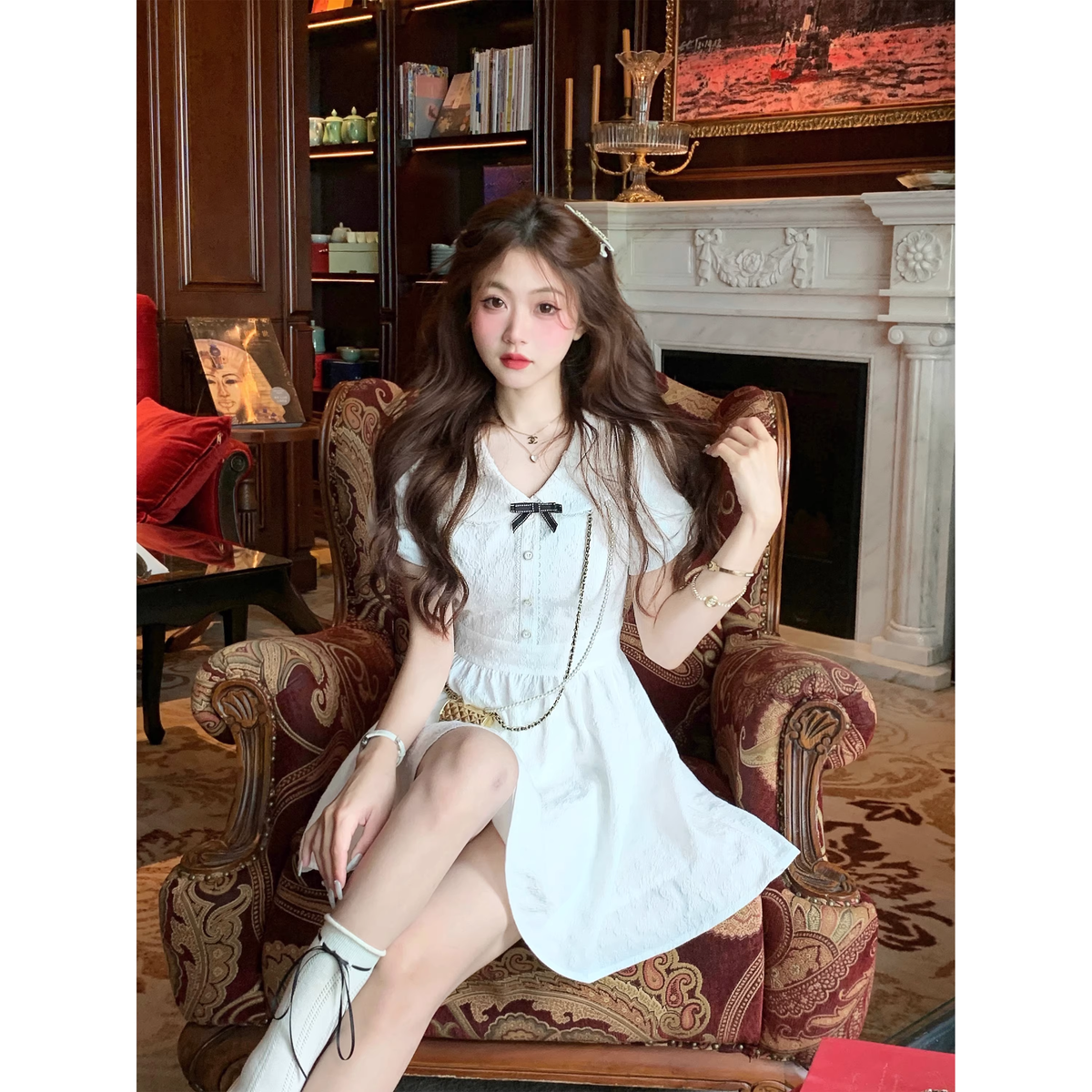 White dress in summer - FashionDia
