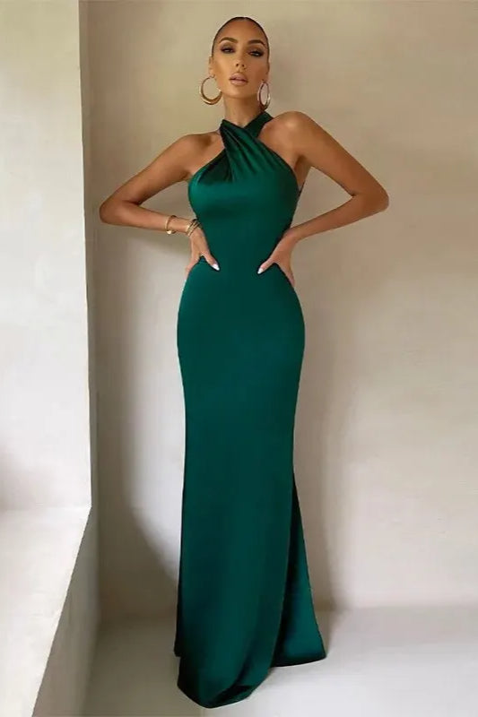 Dulzura Elegant Black Maxi Dress