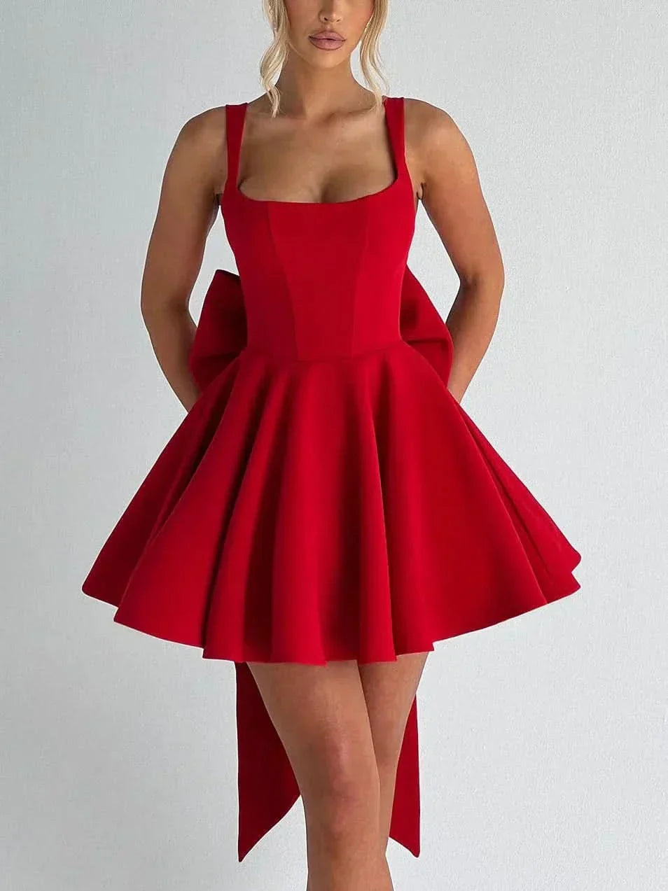 Estelle Bow Mini Dress