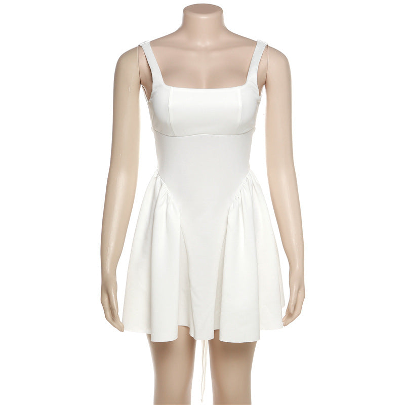 Summer Rain Backless Lace up Bow Evening Dress - View 5 | VelvetHem