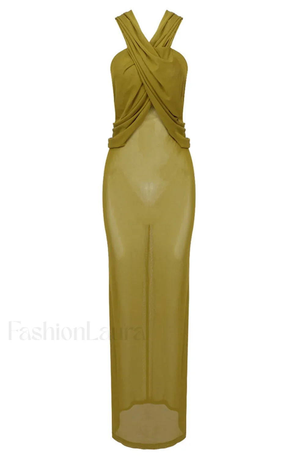 Carleigh Ruche Maxi Charming Dress With Headscarf
