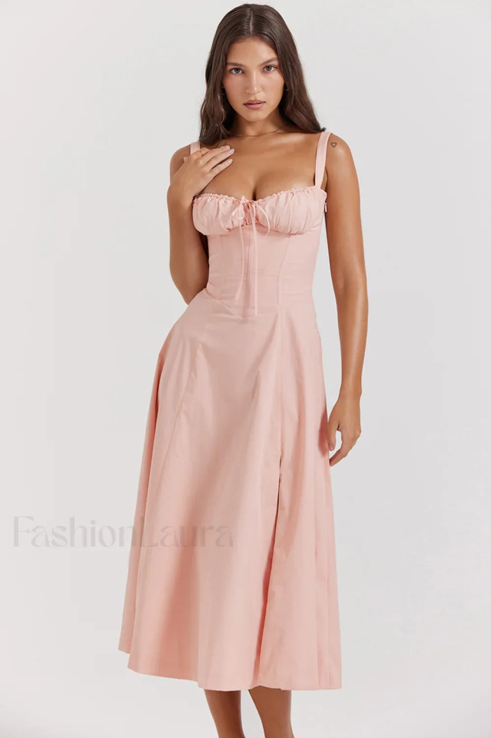 Carmen Pink Stylish Tunic Sundress