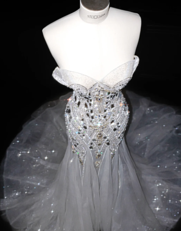 Luxurious Beading Prom Party Dress Sexy Mermaid Evening Dress 22nd Birthday Outfit - View 3 | FashionDia