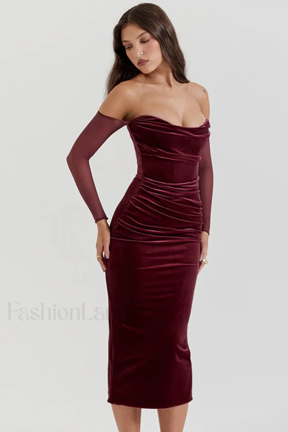 Celebrity Temperament Sexy Dress with Relaxed Fit and Streetwear Style
